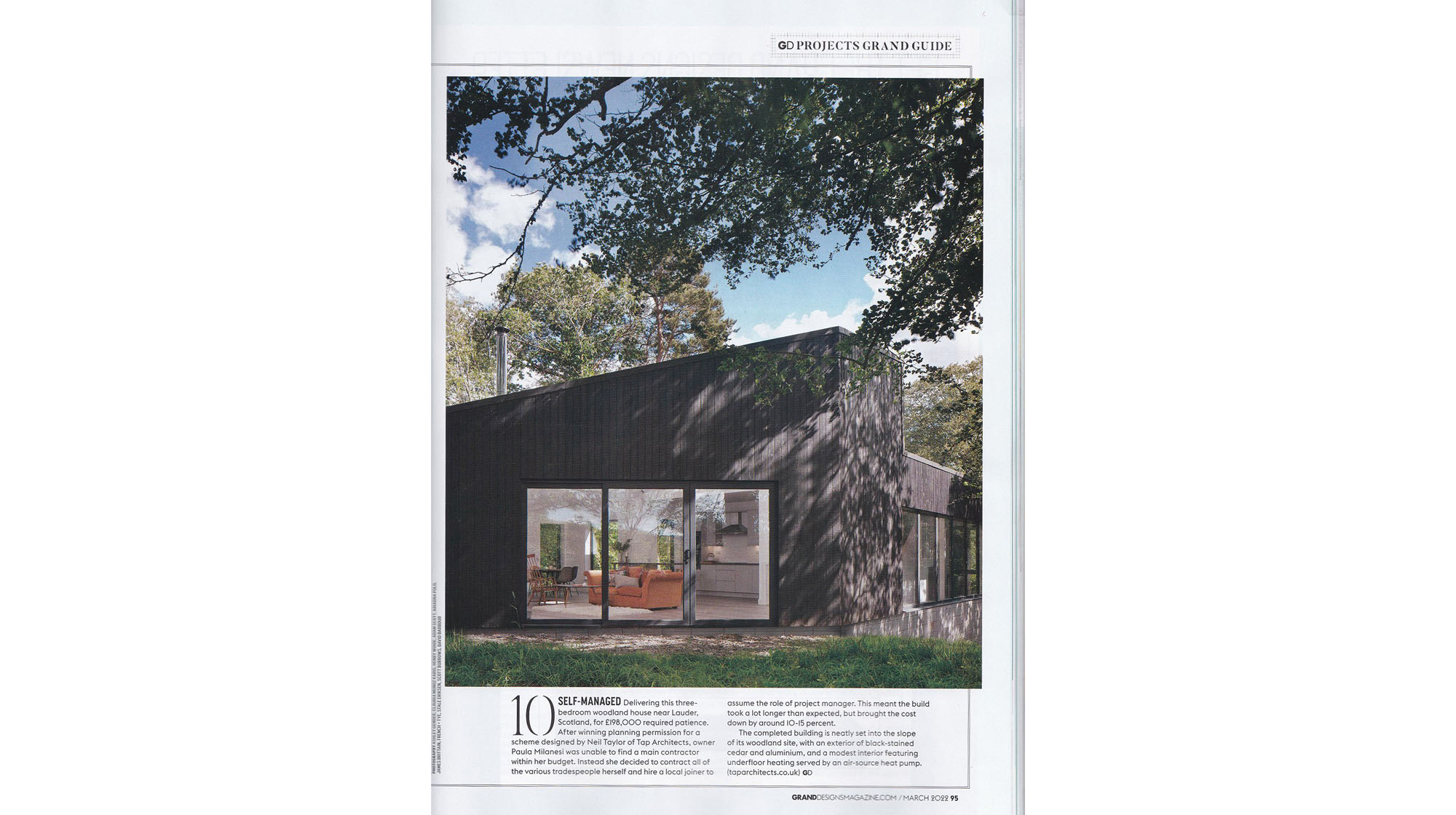 Woodland House Featured In Grand Designs Magazine